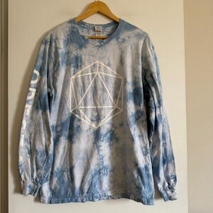 Odesza Blue/White Tie Dye Long Sleeve ‘A Moment Apart’ Top size Large